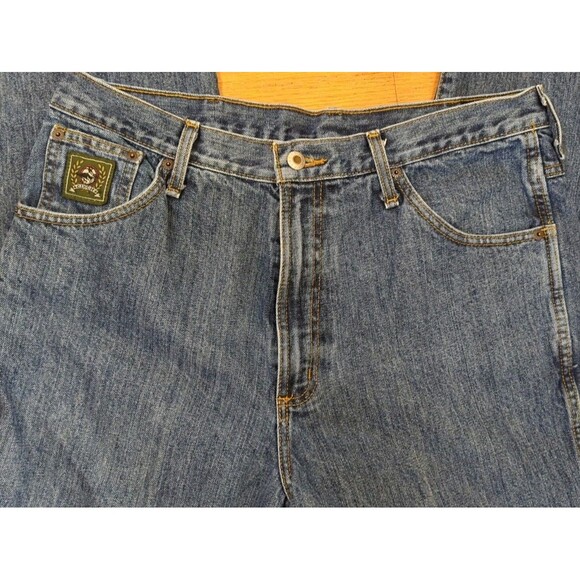 Cinch Jeans Men's 35x34 Blue Straight Green Label Western Cowboy Rodeo Denim - Picture 5 of 11